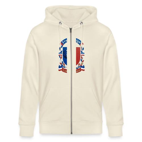 France Rooster Reign T-Shirt, Tricolore Pride Gift - Stanley/Stella Cultivator Organic Zip Hoodie