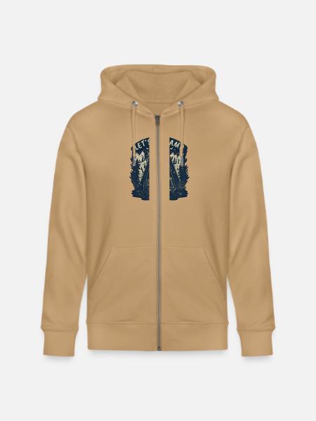 Cat Let's Go Camp - Stanley/Stella Cultivator Organic Zip Hoodie -