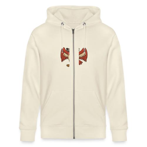Maple-Mad Wolfbird – Quirky Canadian Creature - Stanley/Stella Cultivator Organic Zip Hoodie