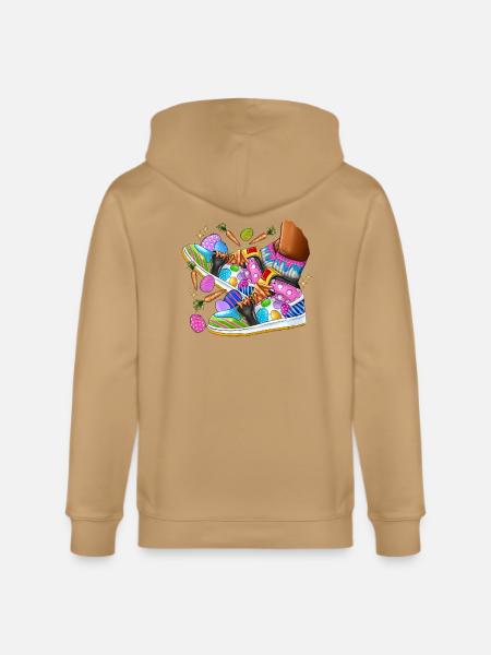 Easter Sneakers - Stanley/Stella Cultivator Organic Zip Hoodie -