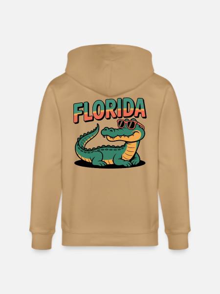 Florida Alligator - Stanley/Stella Cultivator Organic Zip Hoodie -