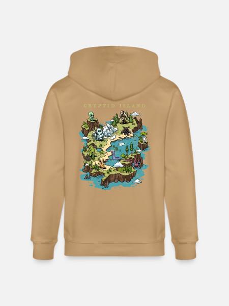 Cryptid Island - Stanley/Stella Cultivator Organic Zip Hoodie - 