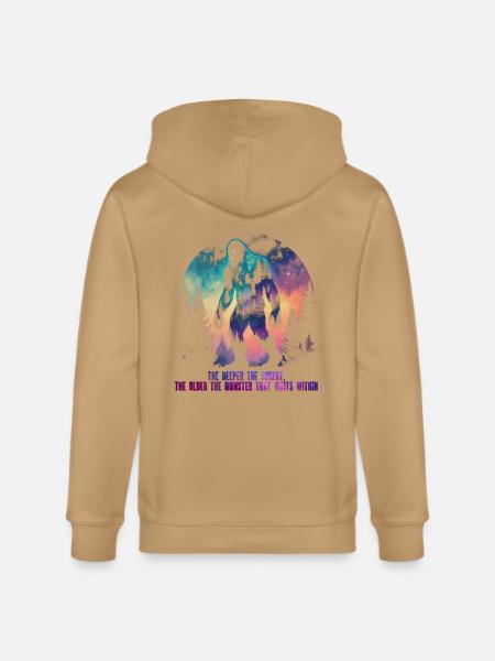 Bigfoot Creature Mythological Creatures - Stanley/Stella Cultivator Organic Zip Hoodie -