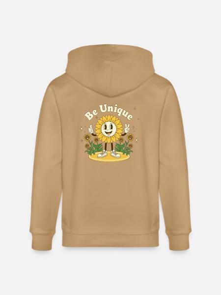 Be Unique Sunflower Hero - Stanley/Stella Cultivator Organic Zip Hoodie - 