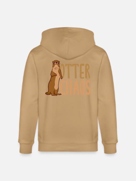 Pun Sea Otter Cartoon - Stanley/Stella Cultivator Organic Zip Hoodie - 