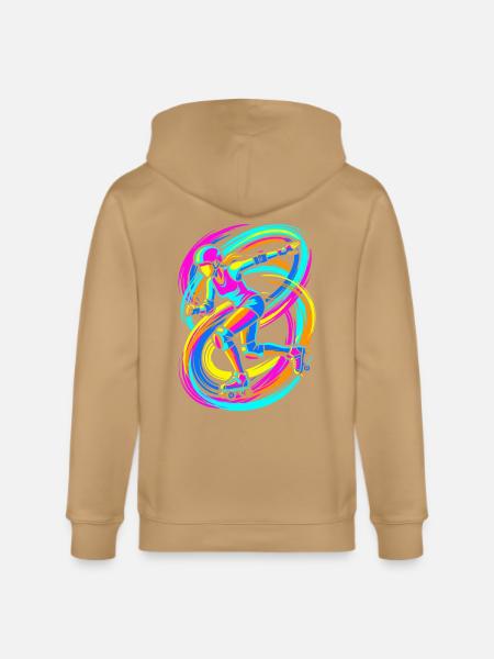 Roller Skater - Stanley/Stella Cultivator Organic Zip Hoodie -