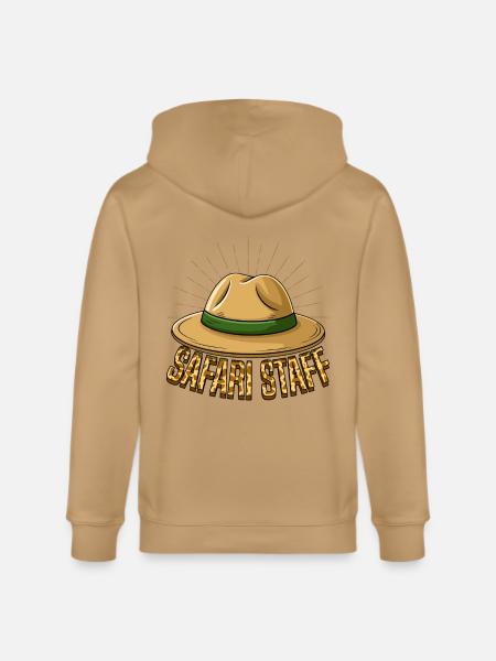 Safari Staff Hat Emblem - Stanley/Stella Cultivator Organic Zip Hoodie - 