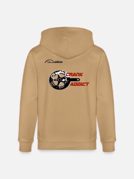 Crank Addict Cycle Gear - Stanley/Stella Cultivator Organic Zip Hoodie - 