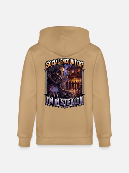 SOCIAL ENCOUNTER? I’M IN STEALTH - Stanley/Stella Cultivator Organic Zip Hoodie -