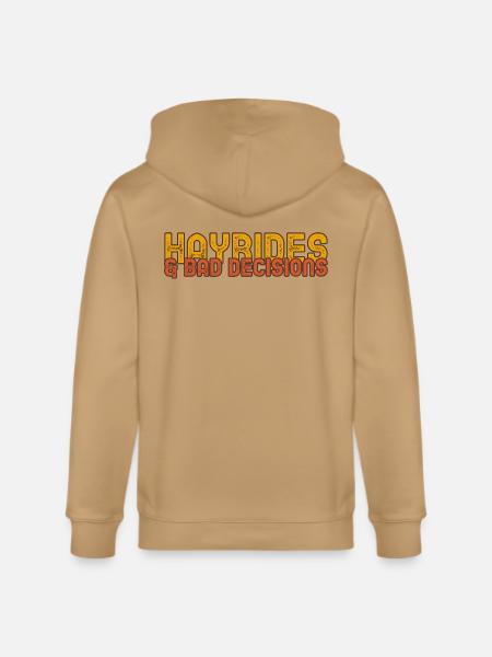 Hayrides & Bad Decisions - Stanley/Stella Cultivator Organic Zip Hoodie - 