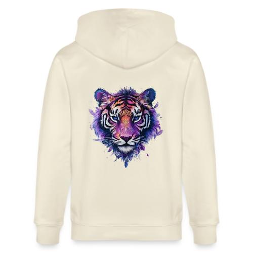 Mystic Violet Tiger - Stanley/Stella Cultivator Organic Zip Hoodie