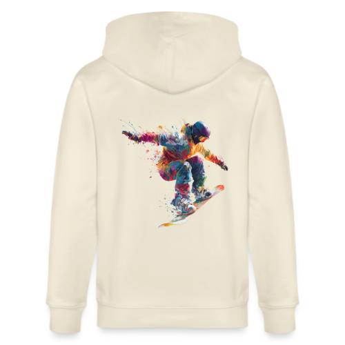 Snowboarding: Frozen Flight - Stanley/Stella Cultivator Organic Zip Hoodie