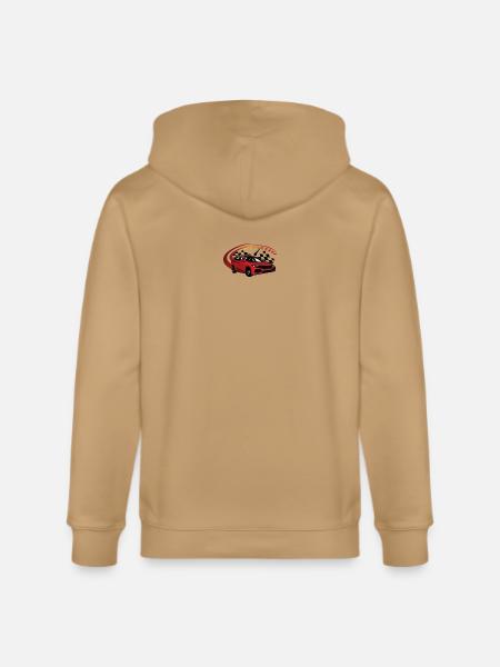 Crimson Racer Arc Car Design - Stanley/Stella Cultivator Organic Zip Hoodie - 