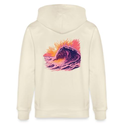Pink Fire Wave - Stanley/Stella Cultivator Organic Zip Hoodie