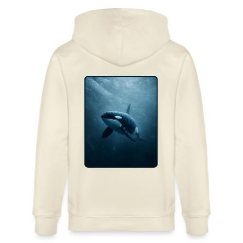 Orca Ocean Wildlife Design - Stanley/Stella Cultivator Organic Zip Hoodie
