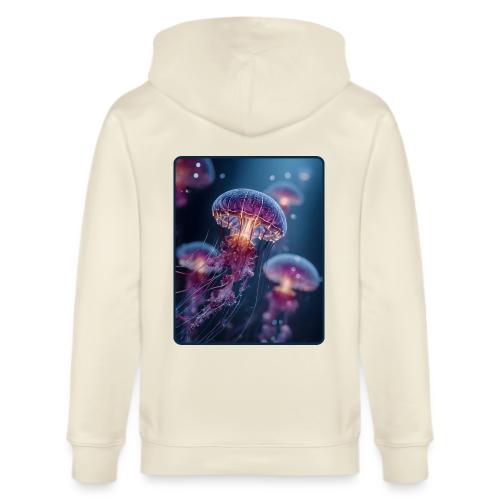 Glowing Jellyfish Deep Sea Design - Stanley/Stella Cultivator Organic Zip Hoodie