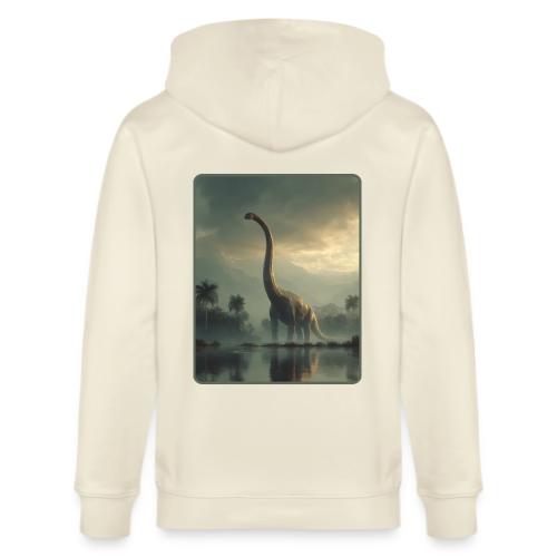 Brachiosaurus Misty Lake Design - Stanley/Stella Cultivator Organic Zip Hoodie