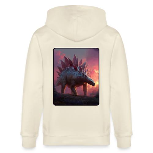 Stegosaurus Sunset Forest Design - Stanley/Stella Cultivator Organic Zip Hoodie