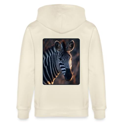 Majestic Zebra Sunset Portrait Design - Stanley/Stella Cultivator Organic Zip Hoodie