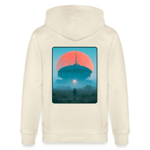 Astronaut Alien Outpost Design - Stanley/Stella Cultivator Organic Zip Hoodie