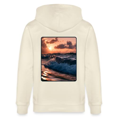 Golden Sunset Ocean Wave - Stanley/Stella Cultivator Organic Zip Hoodie