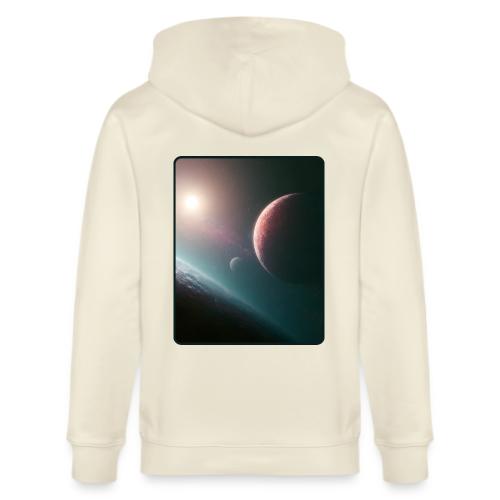 Deep Space Planet Horizon Art - Stanley/Stella Cultivator Organic Zip Hoodie