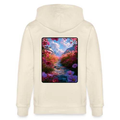 Dreamy Cosmos Valley Landscape Art - Stanley/Stella Cultivator Organic Zip Hoodie