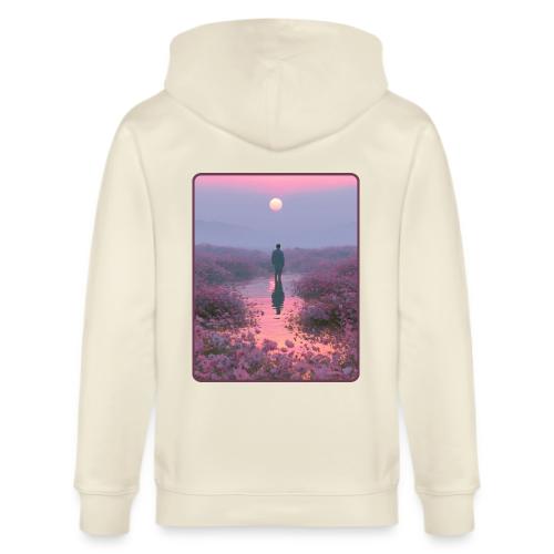 Ethereal Sunset Flower Field Art - Stanley/Stella Cultivator Organic Zip Hoodie