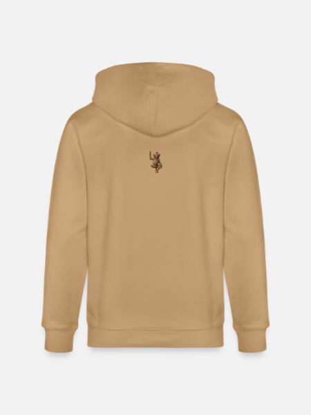 Surprised Monkey Raise Hand - Stanley/Stella Cultivator Organic Zip Hoodie -