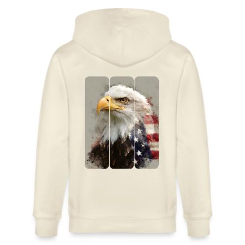 USA: Eagle of the Free - Stanley/Stella Cultivator Organic Zip Hoodie
