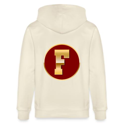 Letter F – Capital Varsity Alphabet Monogram - Stanley/Stella Cultivator Organic Zip Hoodie