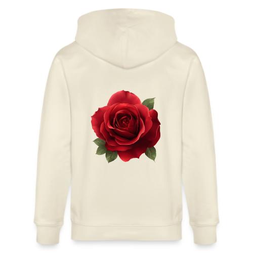 Rose: Crimson Bloom Elegance - Stanley/Stella Cultivator Organic Zip Hoodie