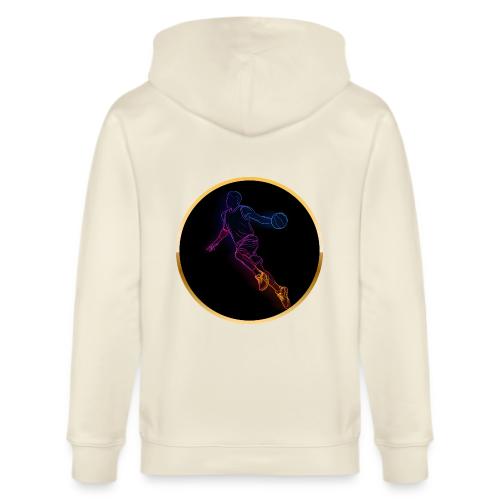 Basketball: Neon Jump Shot - Stanley/Stella Cultivator Organic Zip Hoodie