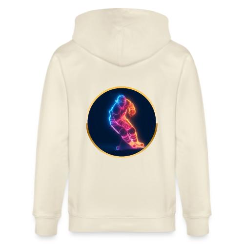 Hockey: Neon Hockey Sketch - Stanley/Stella Cultivator Organic Zip Hoodie
