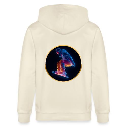 Snowboarding: Arctic Neon Leap - Stanley/Stella Cultivator Organic Zip Hoodie