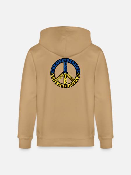 Ukraine Peace - Stanley/Stella Cultivator Organic Zip Hoodie -