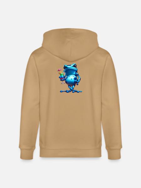 Poison dart frog - Stanley/Stella Cultivator Organic Zip Hoodie -