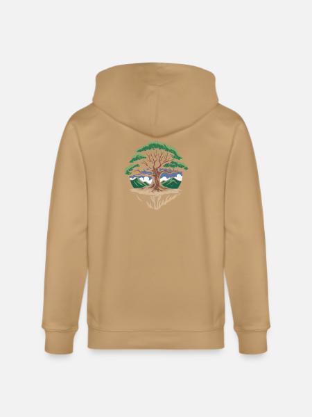 Floating Harmony Tree - Stanley/Stella Cultivator Organic Zip Hoodie -