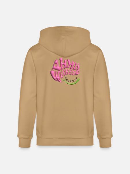 ahhh weekend - Stanley/Stella Cultivator Organic Zip Hoodie -