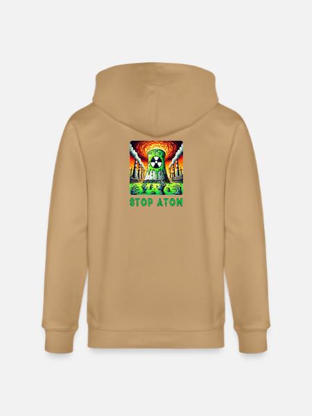 Stop Atom - Radioactive Nightmare - Stanley/Stella Cultivator Organic Zip Hoodie -