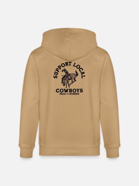 Soutenez les cow-boys locaux - Sweat à capuche zippé biologique Stanley/Stella Cultivator - écru