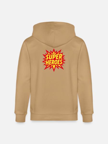 Superheroes Burst Comic Style - Stanley/Stella Cultivator Organic Zip Hoodie -