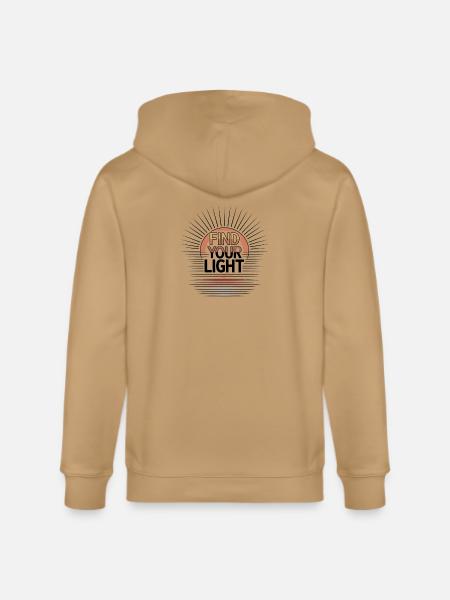 Find Your Light Sunburst - Stanley/Stella Cultivator Organic Zip Hoodie - 