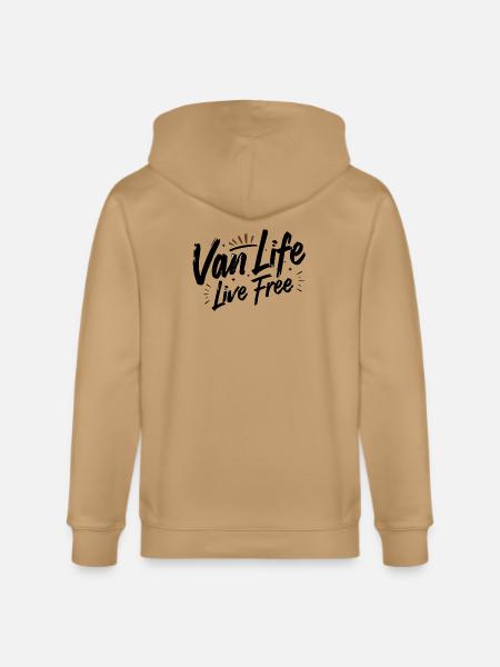 Van Life - Nocturnal Silhouette Sunburst - Stanley/Stella Cultivator Organic Zip Hoodie -
