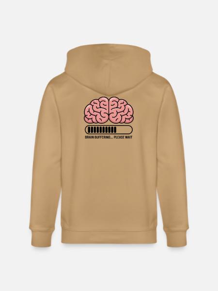 Brain Buffering Loading Graphic - Stanley/Stella Cultivator Organic Zip Hoodie -