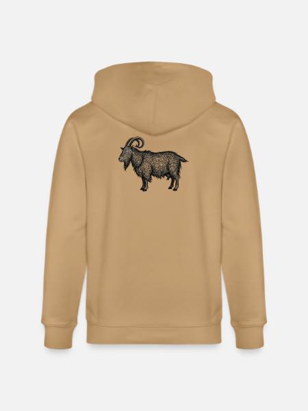 Midnight Nebula Goat - Stanley/Stella Cultivator Organic Zip Hoodie -