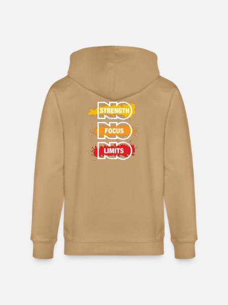 No Limits: Strength Focus - Stanley/Stella Cultivator Organic Zip Hoodie -