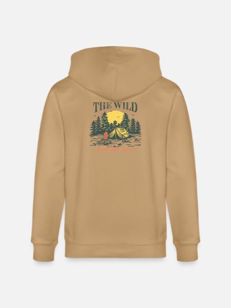 The Wild Feels Like Home - Stanley/Stella Cultivator Organic Zip Hoodie -