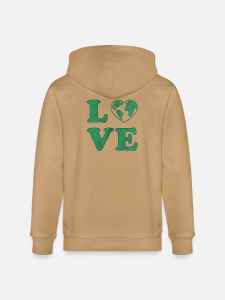 Love Your Mother Earth Graphic - Stanley/Stella Cultivator Organic Zip Hoodie -