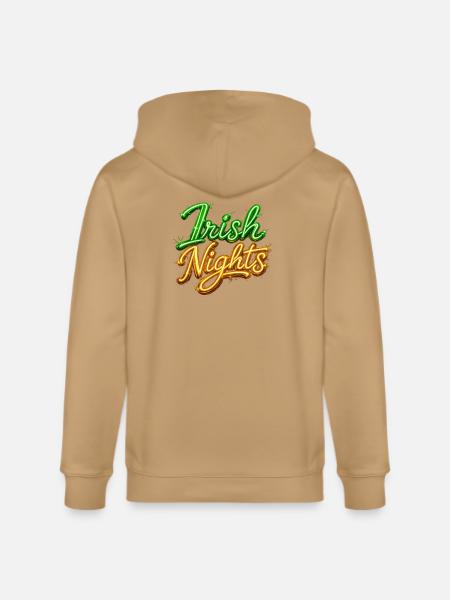 Irish Nights Neon Sign - Stanley/Stella Cultivator Organic Zip Hoodie -